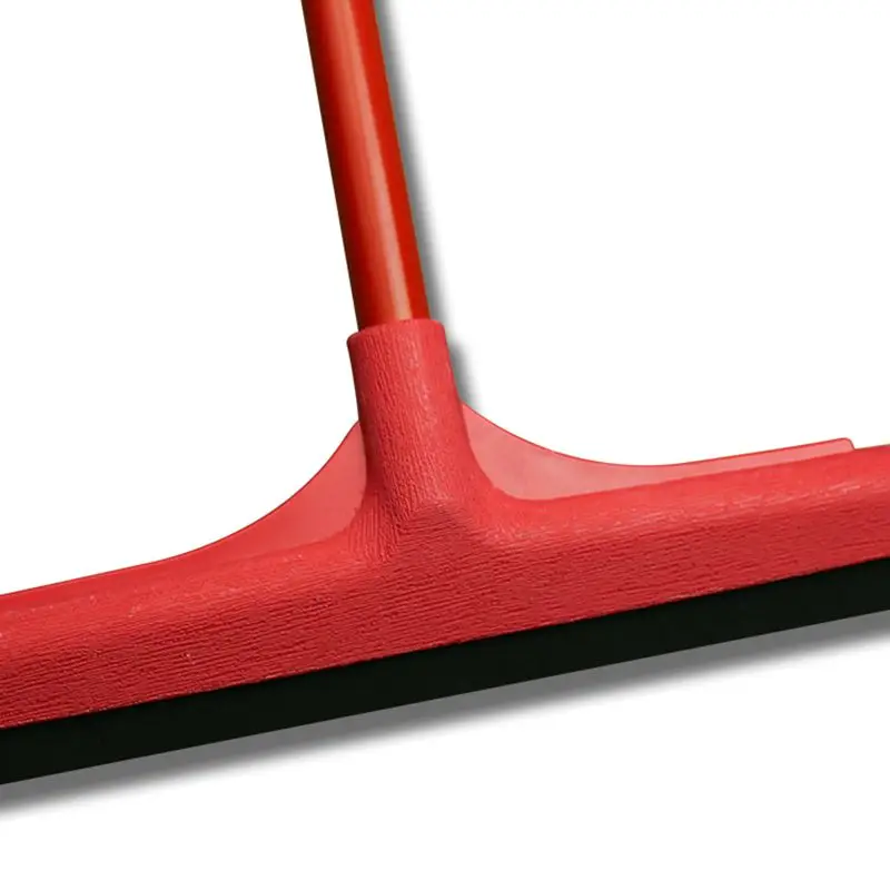 2022 New Arrival Matte Black Rubber Floor Squeegee Plastic Floor Wipers Dual Blade Eva Foam Floor Cleaning Squeegee