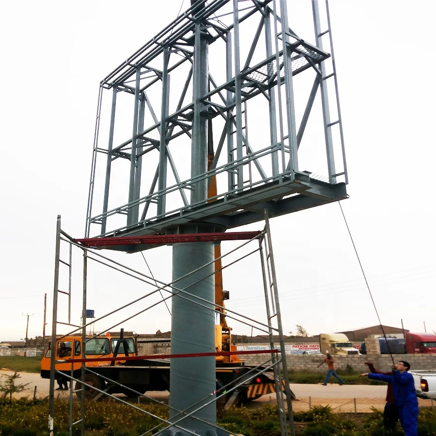 
outdoor double-sided advertising LED screen billboard 