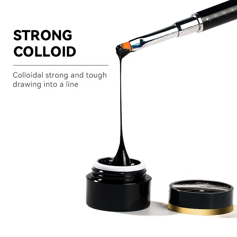 Wholesale Elastic Drawing Painting Gel Polish 6 Colors Private Label 5ml UV Led Spider Variety Styles Creative Painting Gel