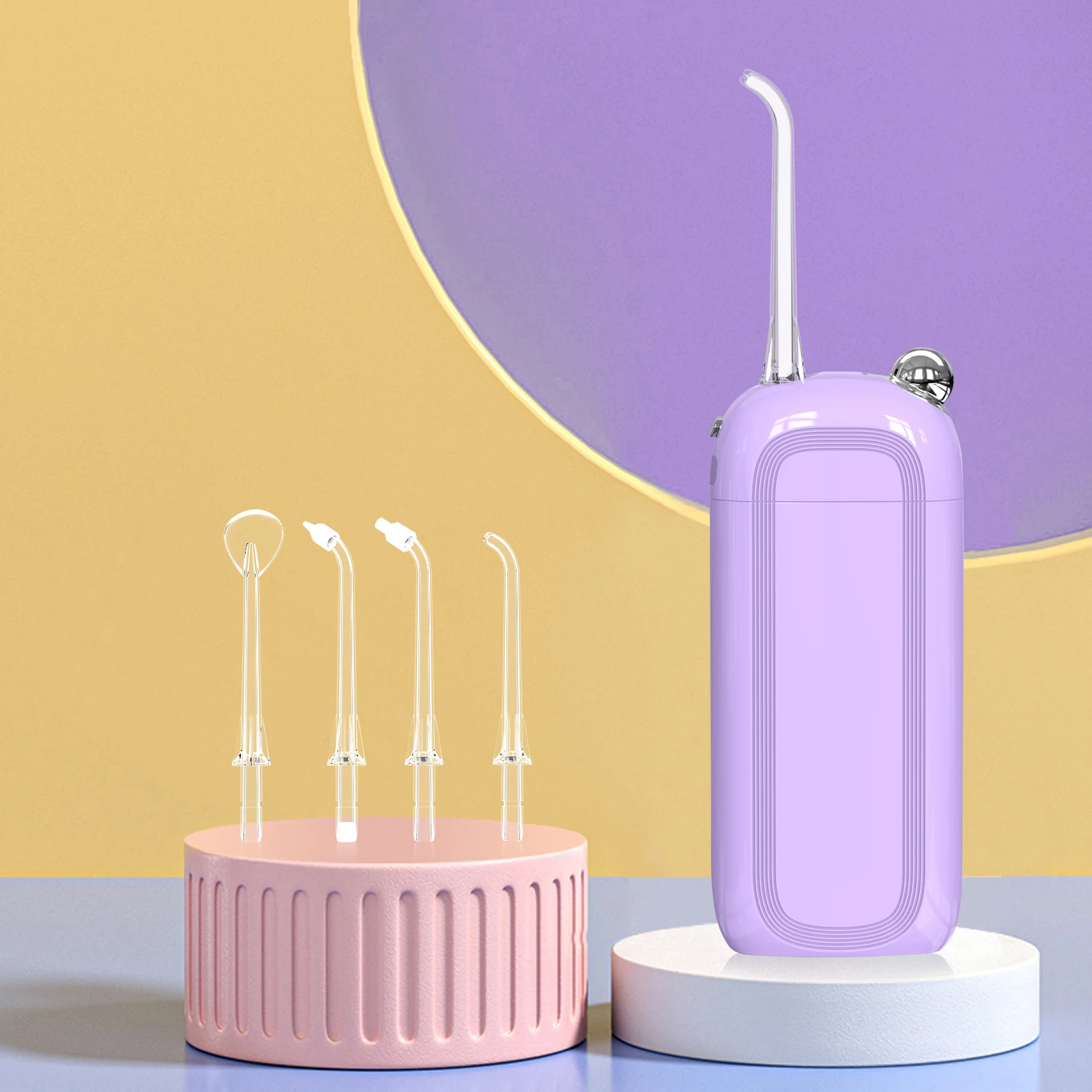 Upgraded travel dental oral irrigato cordless Oral portable water flosser for teeth and braces