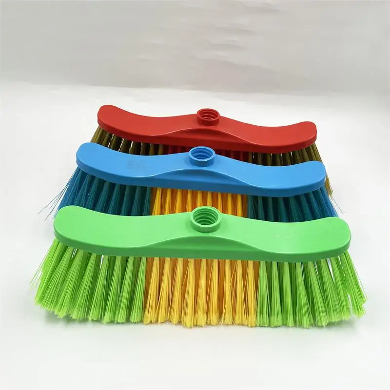 Competitive floor cleaning broom head brush household garden hard broom and dustpan set for home