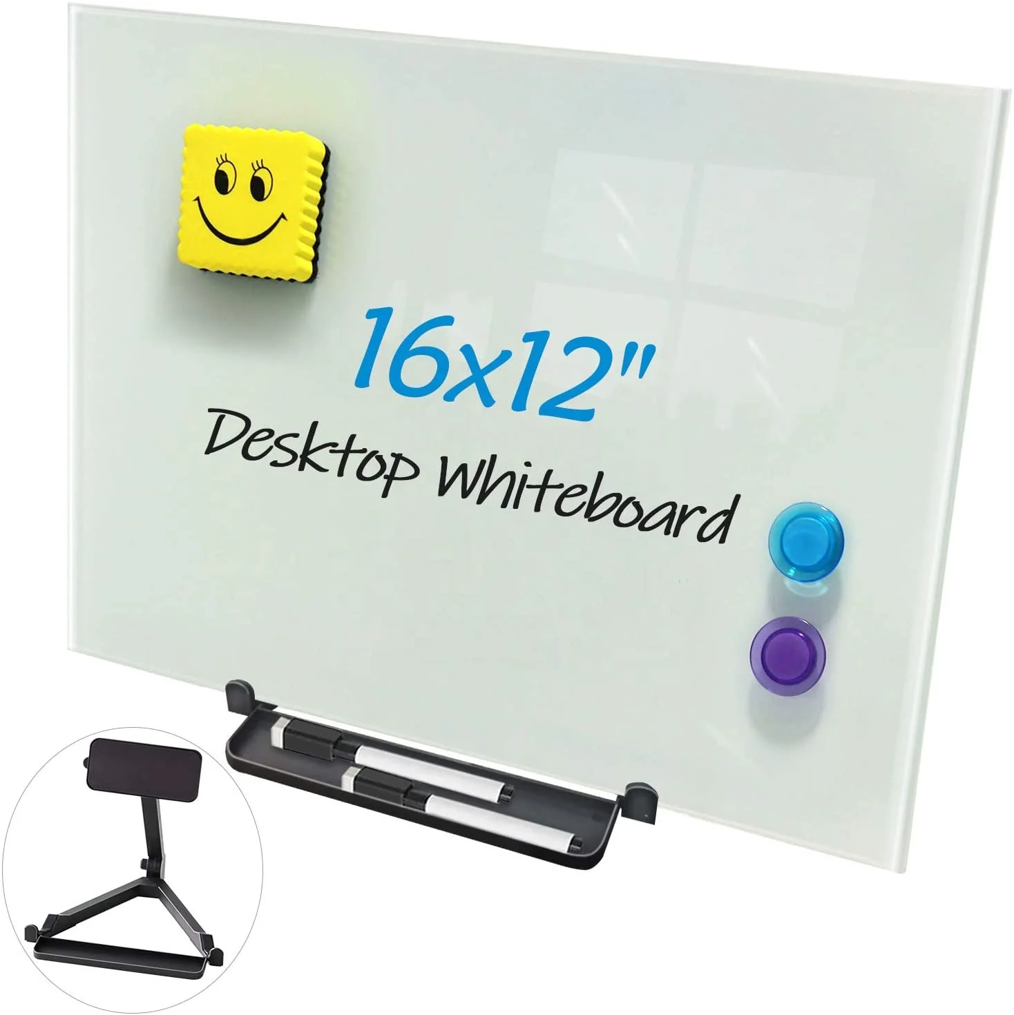 Glass whiteboard  Custom mini desktopwriting board for kids magnetic white board dry erase small lapboard