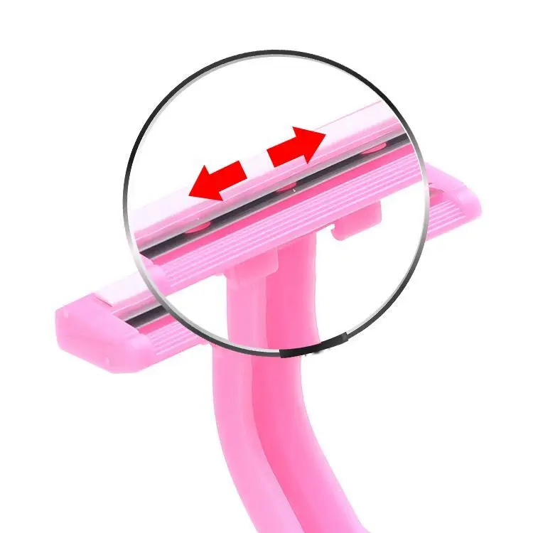 Plastic Straight Twin Blades Shaving Razor Hotel Living Room Disposable Women Razor