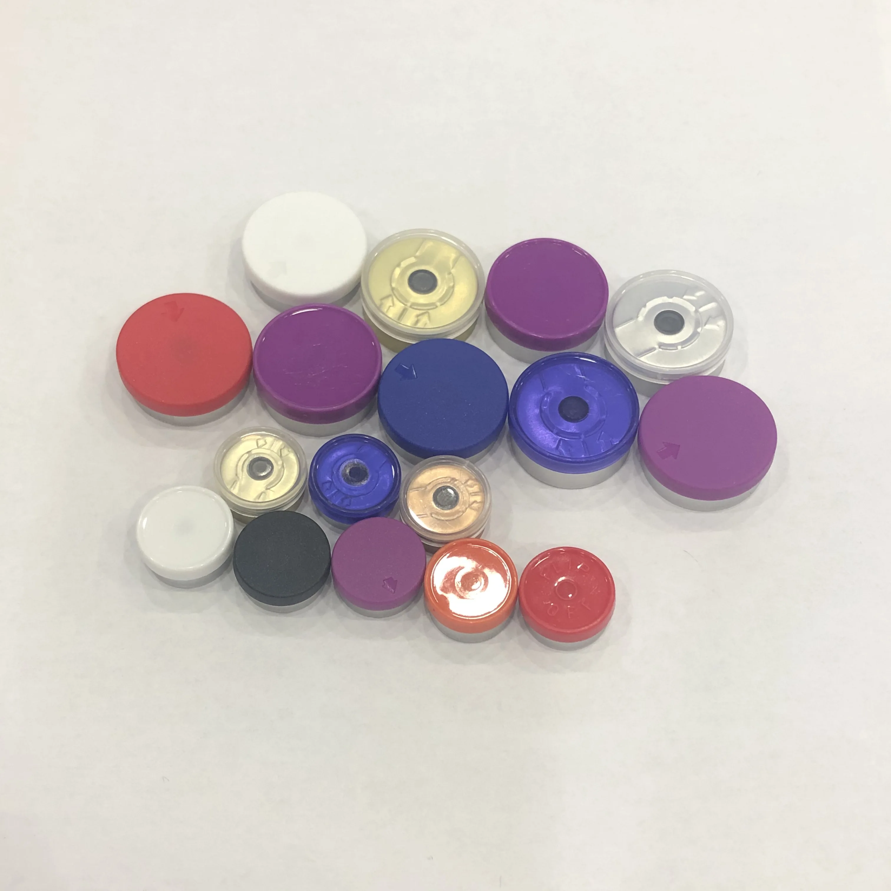 Custom logo printing 13mm 20mm Aluminium vial package caps for 2ml 10ml vial