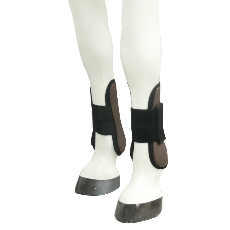 Tendon Boots,all Match Horse Racing Eventing Boots Protection Pu Material Horse Riding Brown Gold Customize Logo LH Purple 5pcs