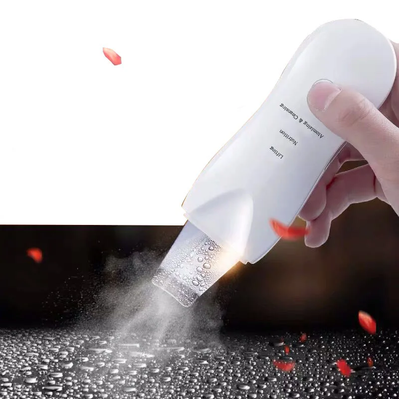 Многофункциональная лопатка для пилинга кожи лица, спрей с распылителем, ультразвуковой скруббер для отшелушивания и очищения