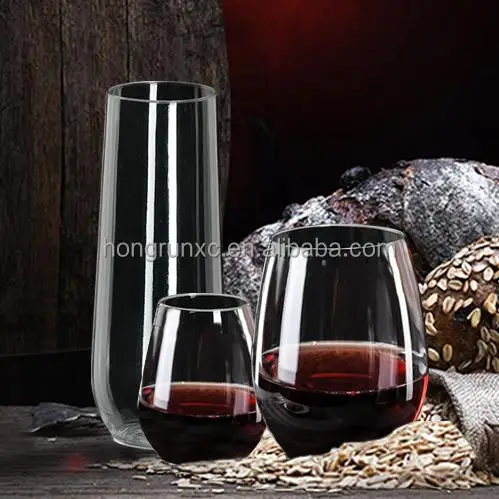 Reusable recycled Unbreakable Plastic Wine glasses