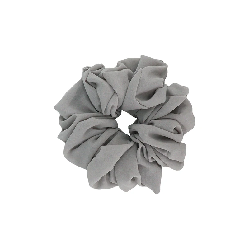 2022 new design chiffon scrunchies stretchy chiffon hair scrunchies elastic chiffon hair band for women