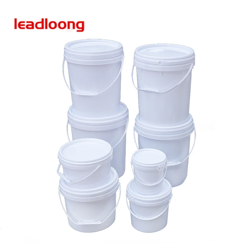 LEADLOONG -20L Round Bucket Chemical Barrel Sealed Barrel Paint Bucket with Lid Water Barrel Thickened Plastic Plastic Pail