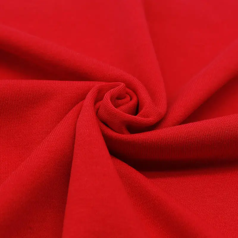 100% polyester french terry fabric recycled fleece fabric 260gsm