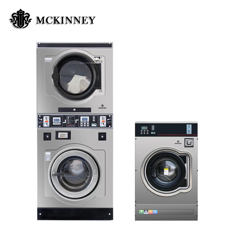 Factory hot sale coin vending laundry 9kg washing machine comb with price