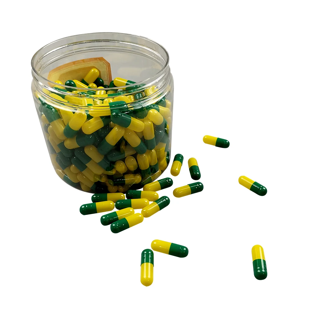 Wholesale Size 0/1/2/3/4 Vegan Printed Logo Gelatin Empty Capsules