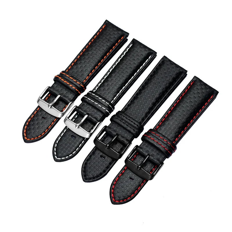 Factory Custom Fibre Watch Strap Wrist Two piece Bracelet 18mm 20mm 21mm 22mm 23mm 24mm Watch Bands