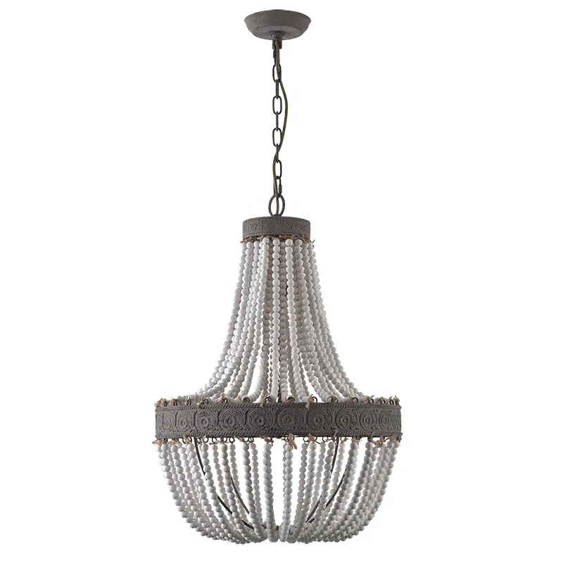 C055, американские Бусы из массива дерева, освещение, украшение, деревянный зал, подвеска, светильник, современная гостиничная Люстра для гостиной