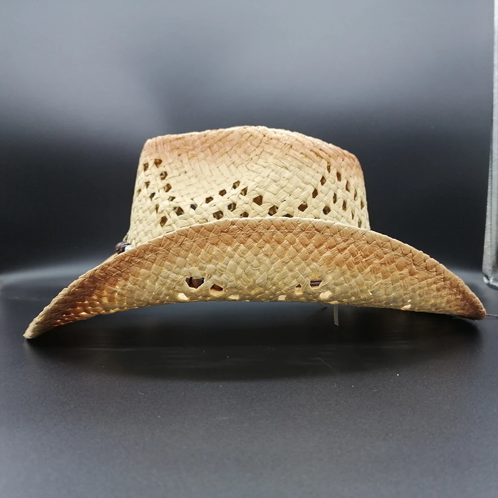 В наличии Мужская Американская Западная Техасская ковбойская шляпа бумажная соломенная шляпа широкие корректируемые поля Панама шляпа мексиканские шляпы