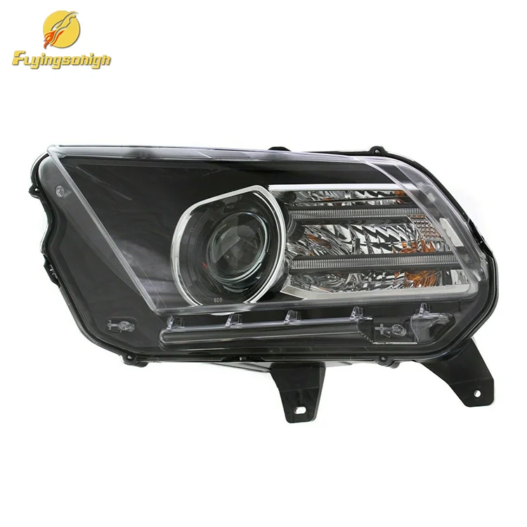 HID Headlamp Clear lens Black housing HID Xenon Car Light Front Lamp Headlight For Ford Mustang 2013 2014 DR3Z13008D
