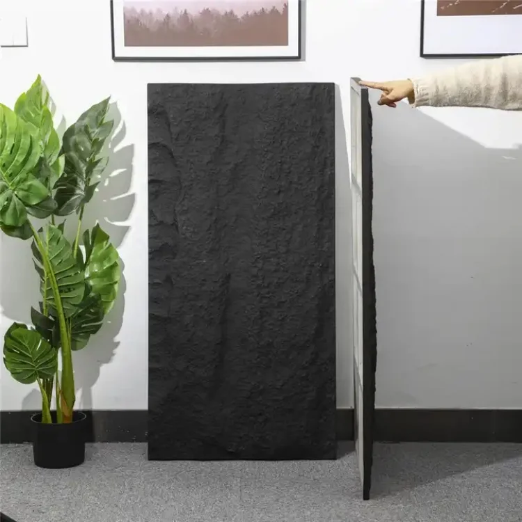 BAIJIN Lightweight 3D Panel Stone Flexible Cladding Stone Polyurethane Exterior Wall PU Stone Wall Panel