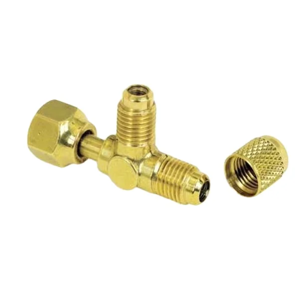 Brass Cross Fitting Pex pipe fitting Air Conditioner Parts Fitting With Nickle Plated copper AC split ac valve service valve