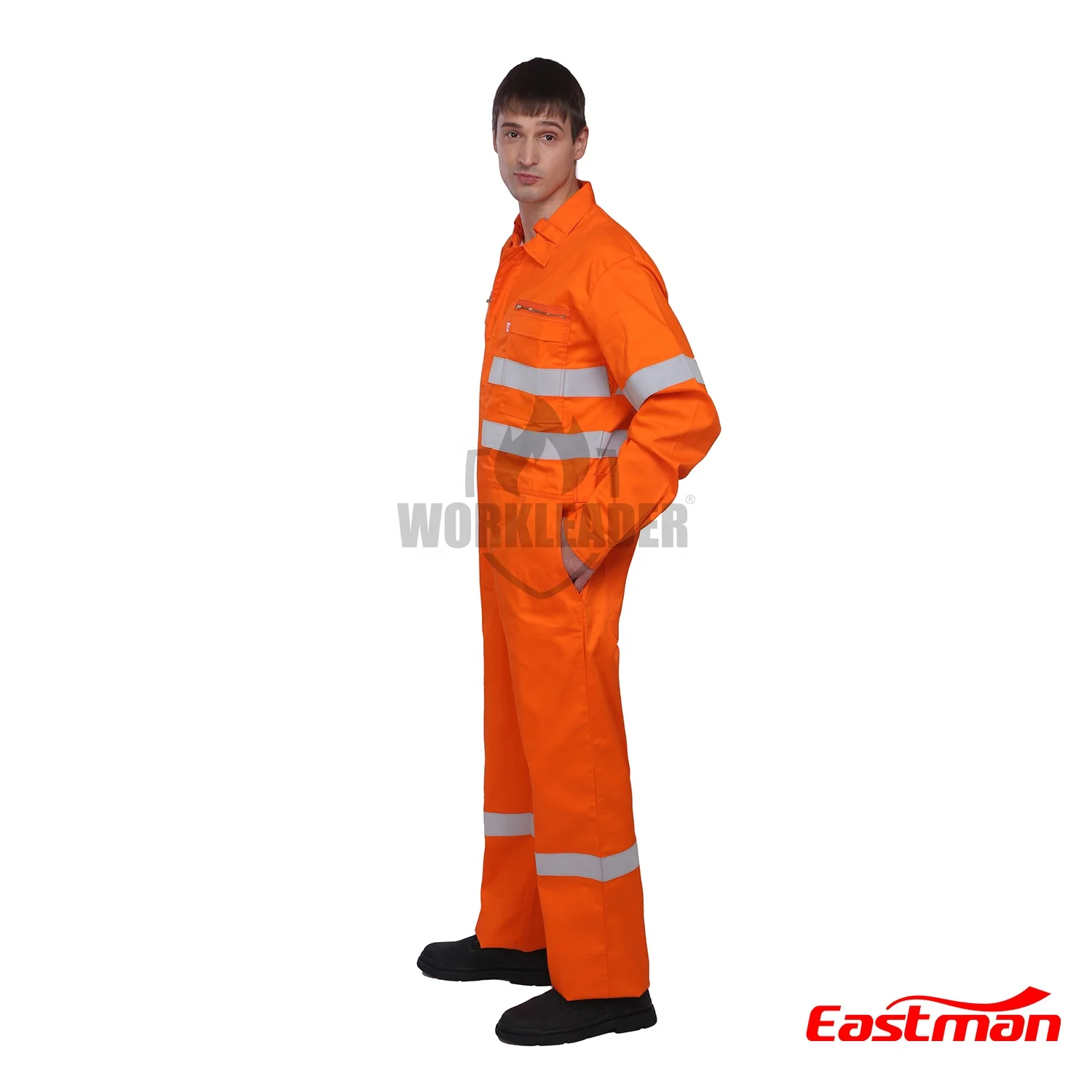 Customized Safety Hi Vis Flame Resistant Vented  Long Sleeve Cotton Coverall FR clothing for Oil & Gas