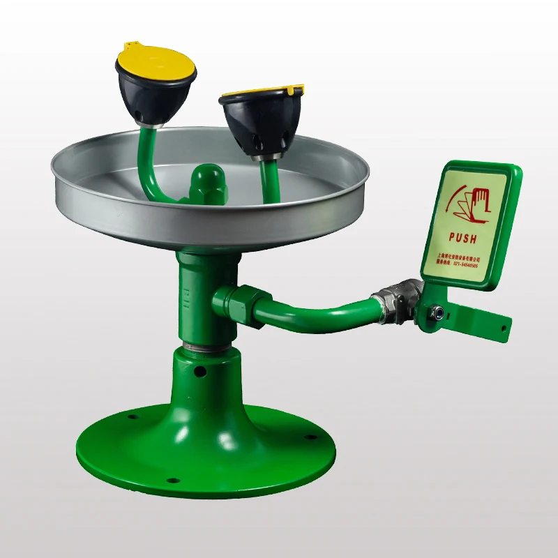 Ready To Ship Stainless Colored  Mobile Eye wash Station