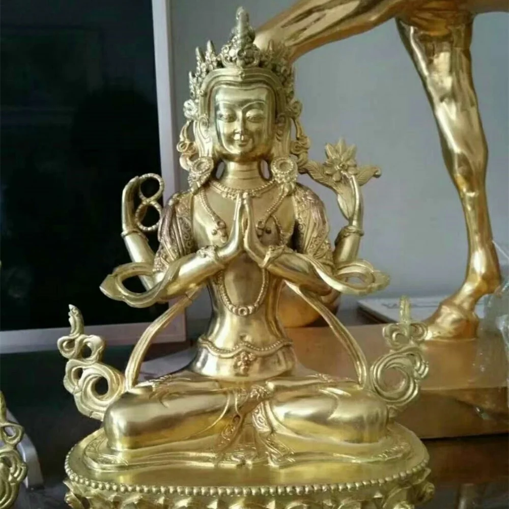 Shengye Sculpture Dojasenba Statue The Vajrayana Buddha statue of Tibetan Buddhism Purifies the bronze Buddha statue of India