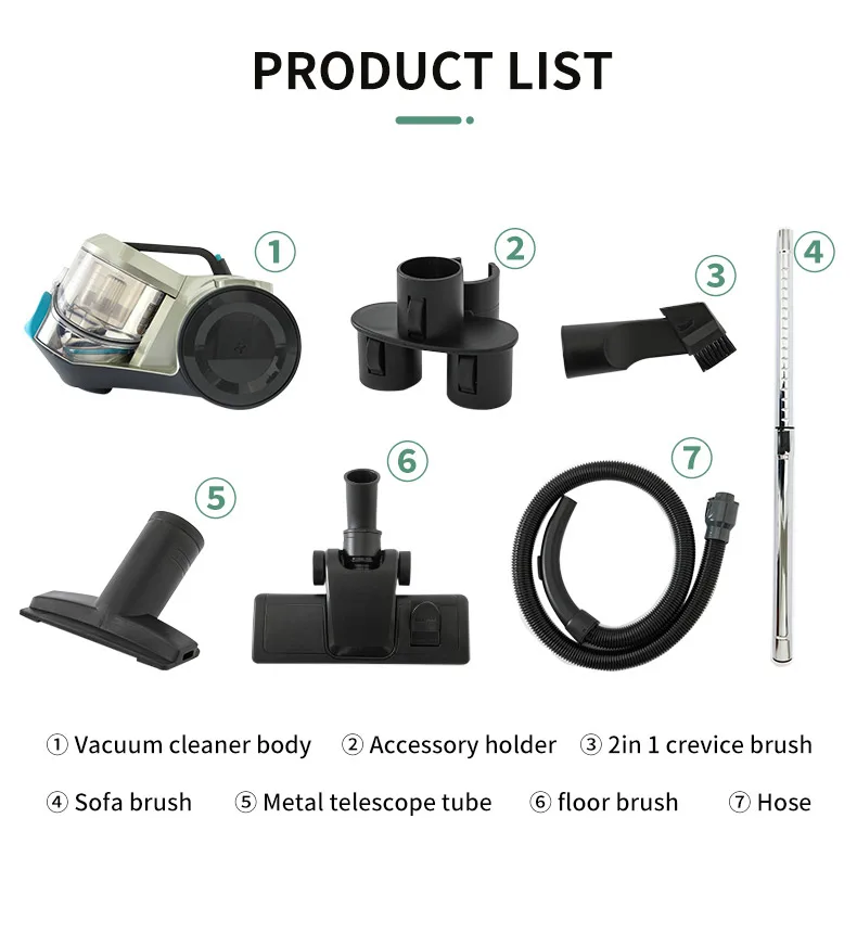 AC  Dust Cup Bagless Vacuum Cleaner Dry Vacuum Cleaner Cyclone Vacuum Cleaner