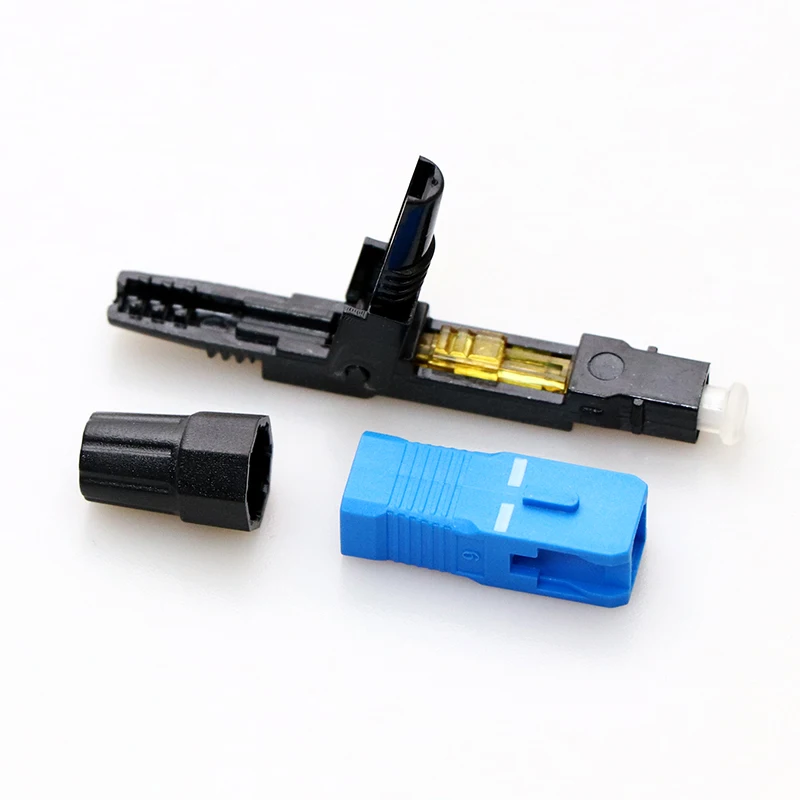 FTTH SC/UPC optical fiber fast connector/Conector de fibra optica rapida