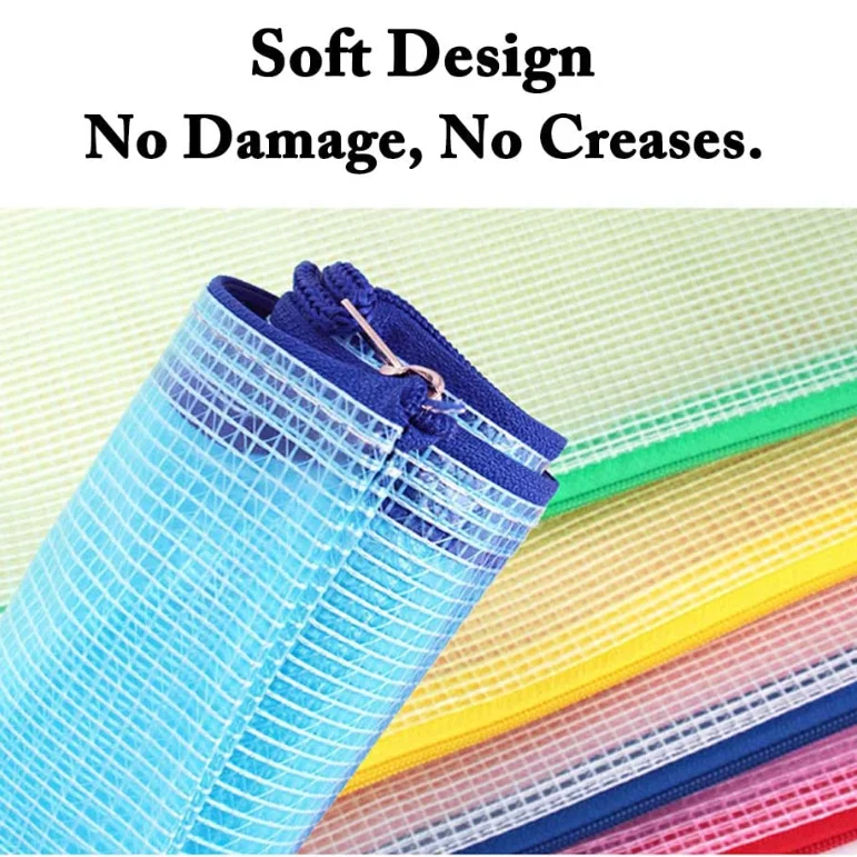 Cheap Poly Zip Lock Envelope File Folder A4 Pouch Factory Price Custom Plastic Document Bag