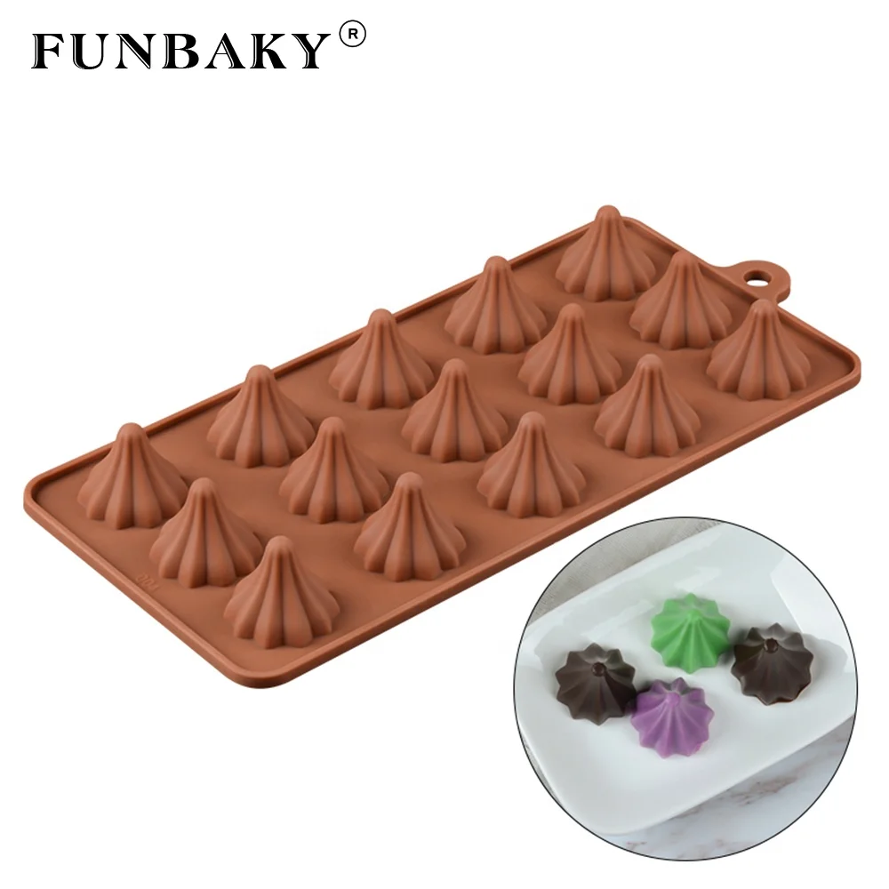 
FUNBAKY Multi - cavity candy silicone molds circular cone shape chocolate gummy soft sweets cake decorating making tools 