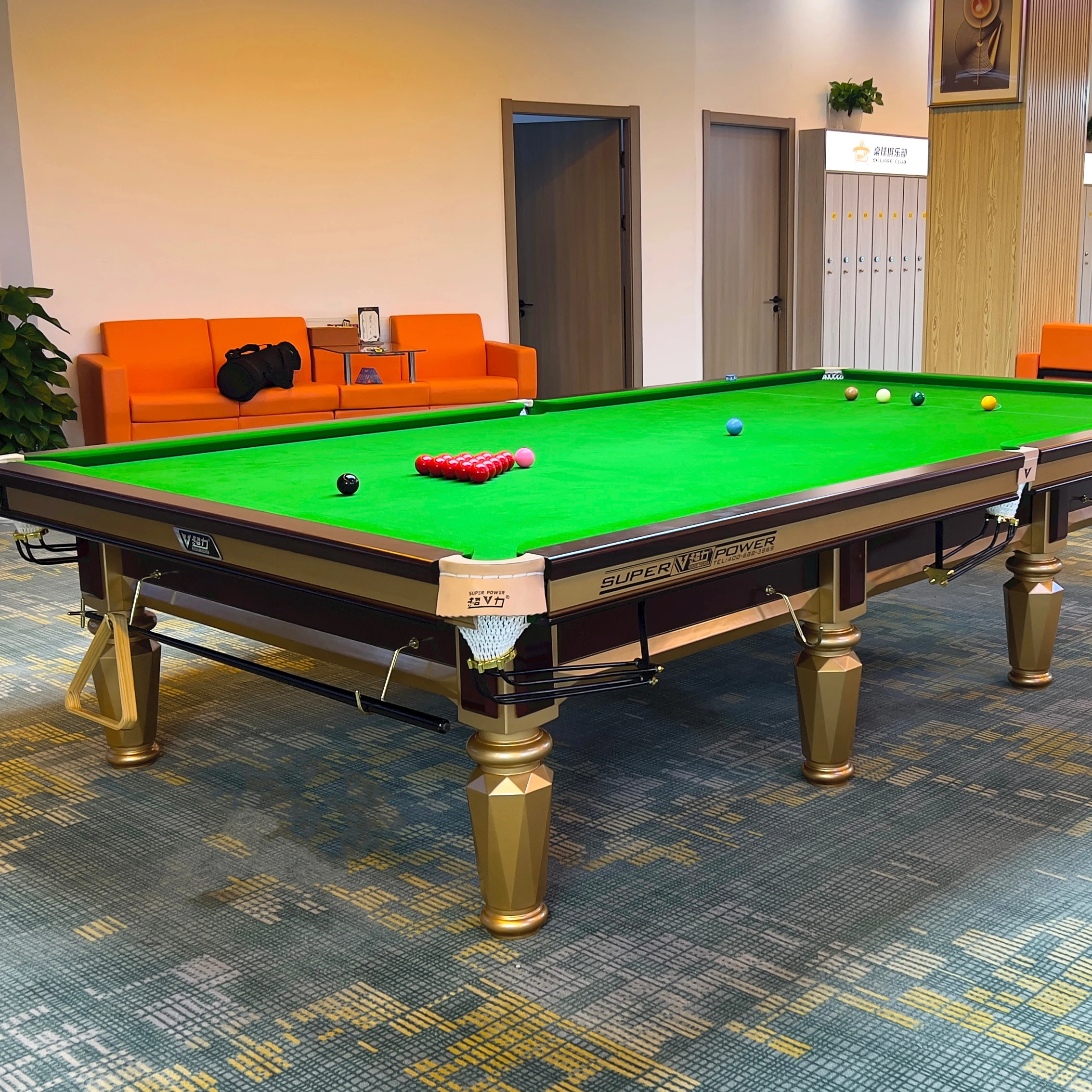 High quality Professional tournament 12ft slate steel cushion English style snooker pool table for sale