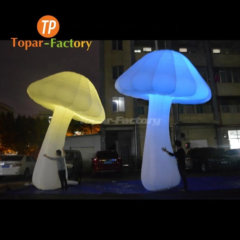 Topar-Factory Toy Christmas Decoration Superior Quality Model Outdoor Decorative Led Inflatable Mushroom For Party