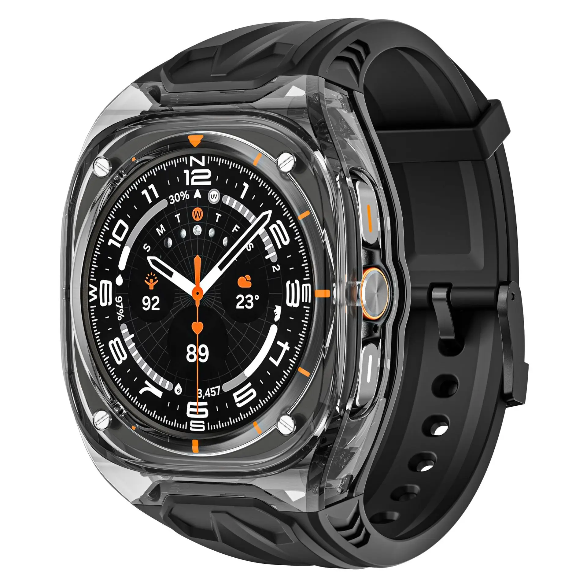 Подходит для Samsung watch47 ремешок часов высокого класса модификации прозрачный интегрированный