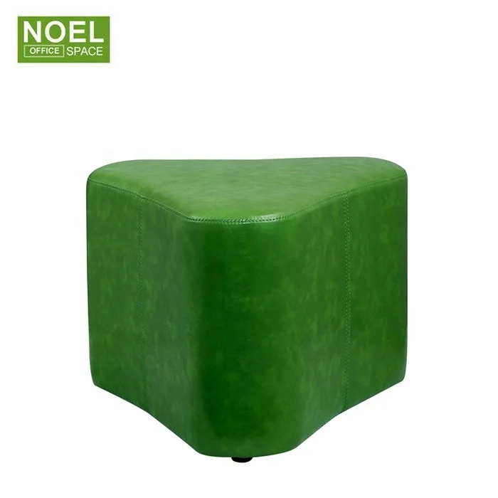 Triangle stool PU cover stool ottoman living room leisure chair