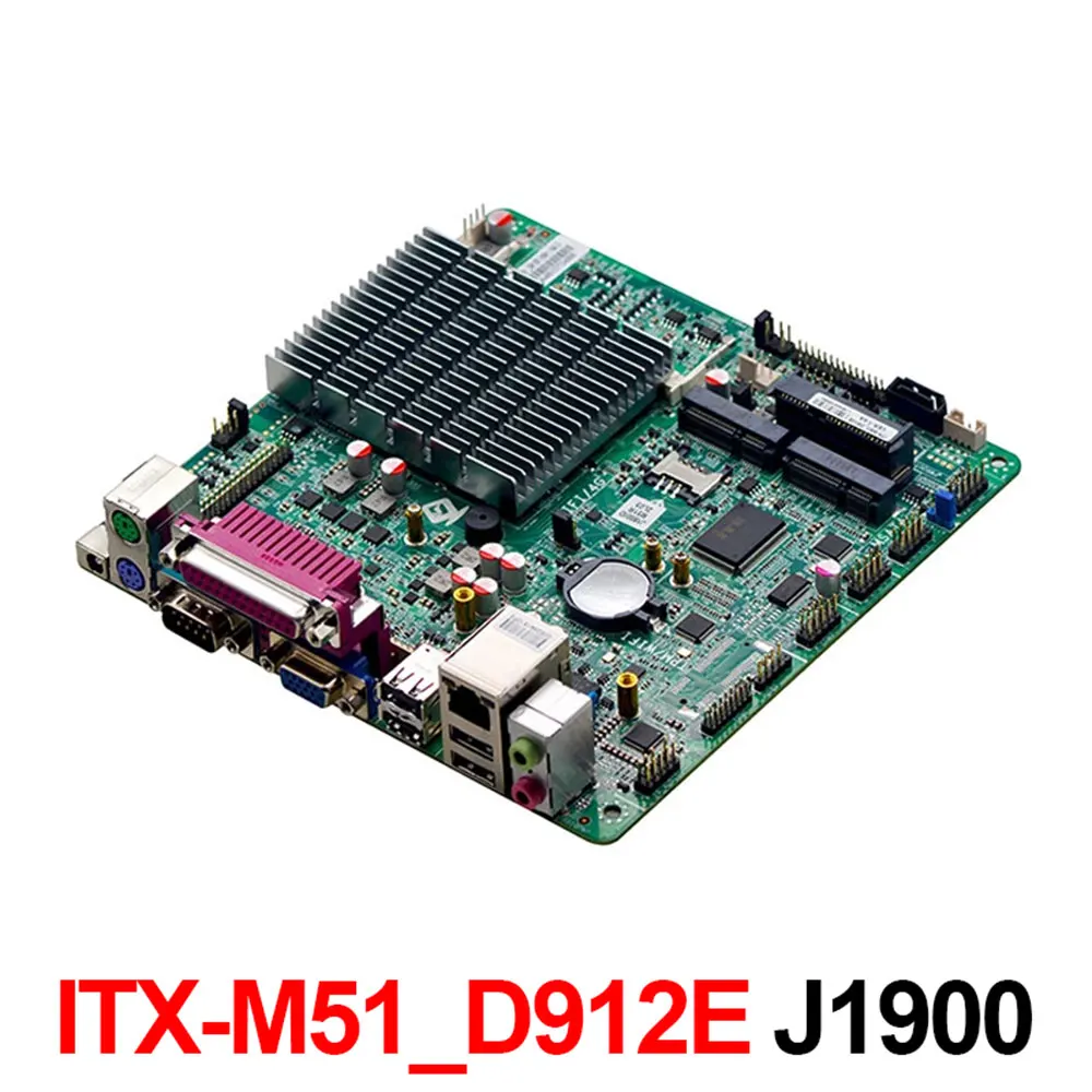 
Partaker ITX-M51_D912E J1900 Dual EDP Mini ITX Motherboard DC 12V With LPT Mini PCIE 
