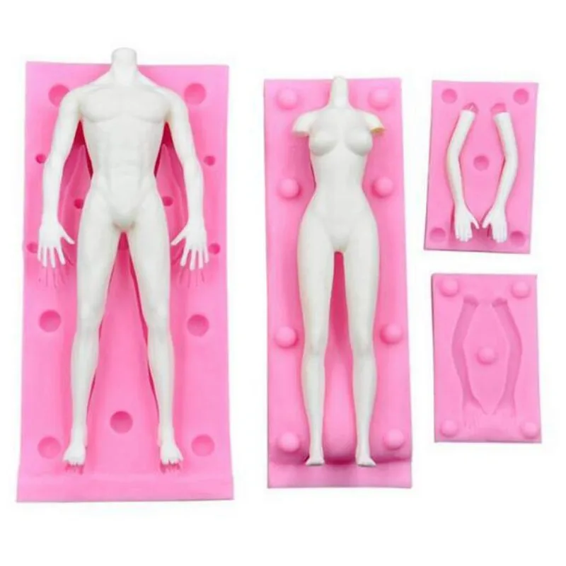 Cake Decorating tools Silicone Mold 3D Men Women Body Molding Chocolate Moulds Fondant Pastry Kitchen Gadgets DIY Baking Molds