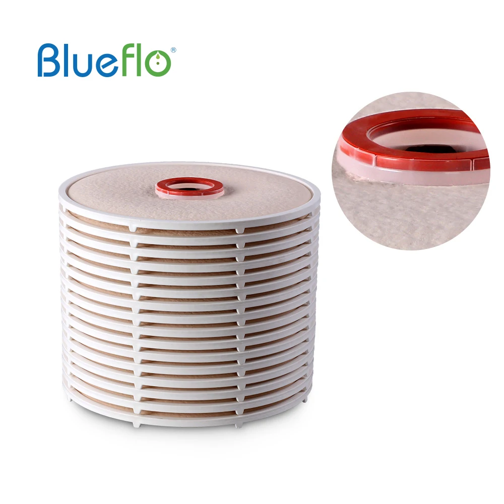 China Mill Depth Filters Lenticular Beer Filter 0.2 Membrane Filters Depth Stack 8'/12'/16' For Beer Filtration