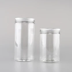 best price 350ml 450ml 600ml wide mouth pet bottle malaysia cookie candy food storage jar