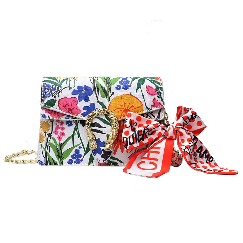 Factory Made Fashion Waterproof Full Digital fashion floral women handbag flower print ladies purse cool beautiful cross-body