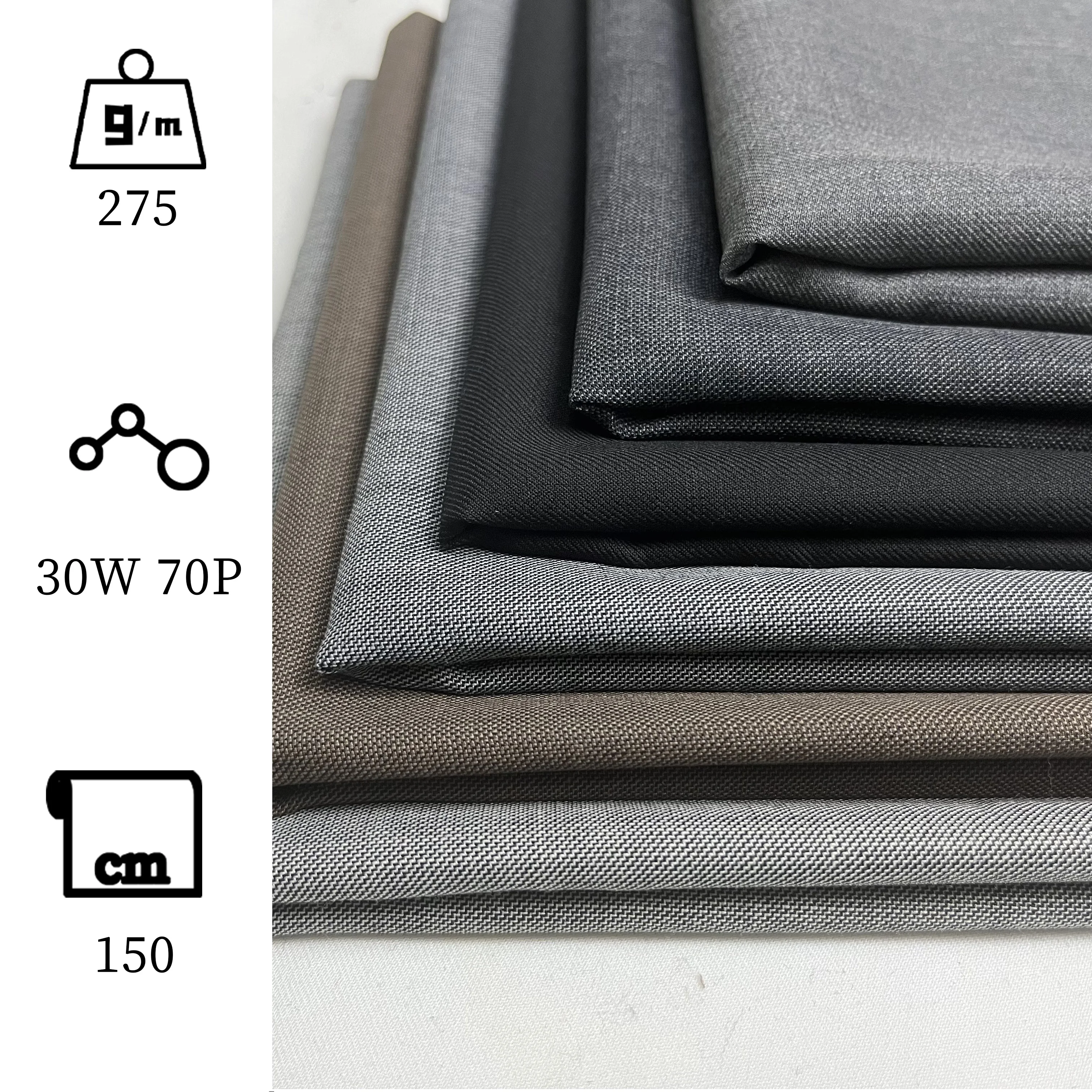 M5145# Stock suit fabrics wool super fine For classical men clothes suits pants jackets blazer overcoats