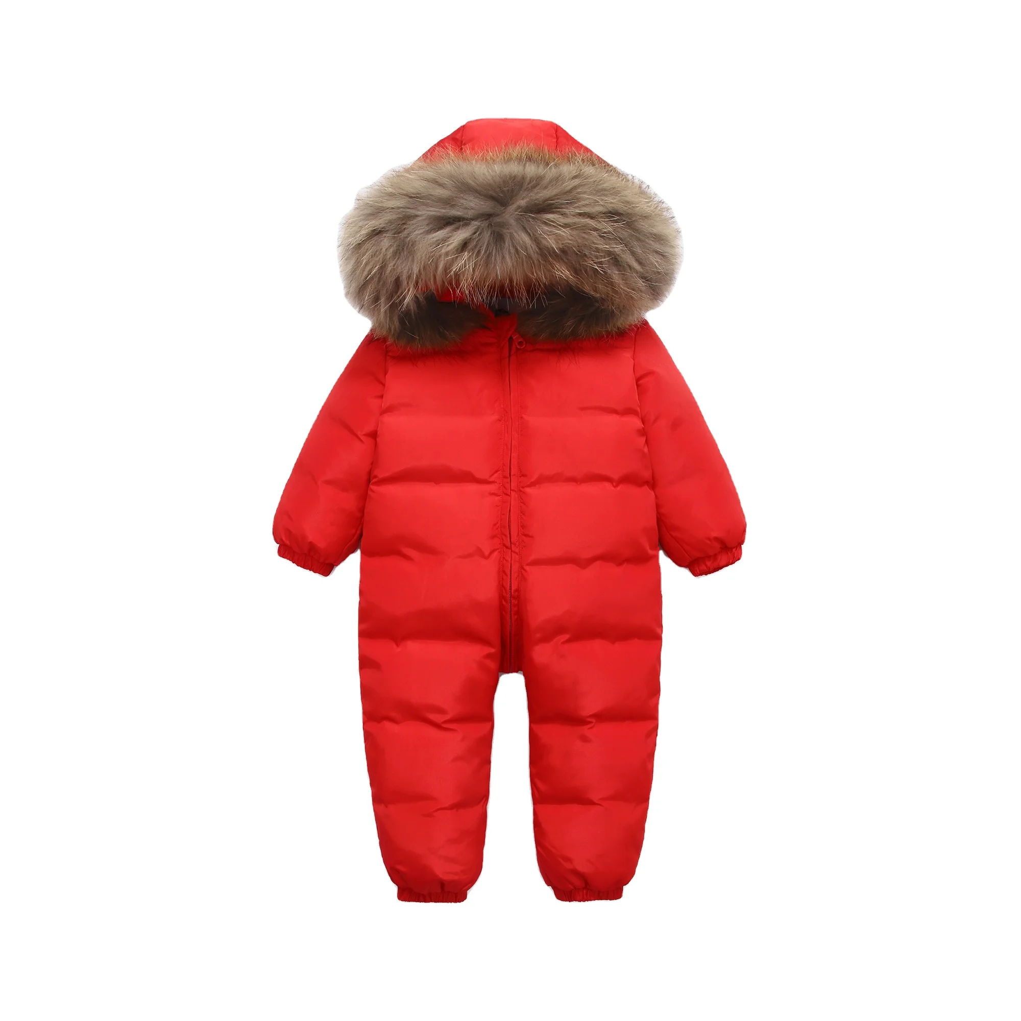 Модные теплые детские зимние пуховики с капюшоном и мехом для мальчиков и девочек