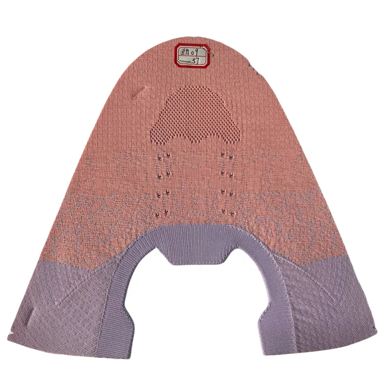 Customized logo designer 3D knitted football mesh sneakers sports running semi-finished shoe upper upper manufacturer factory