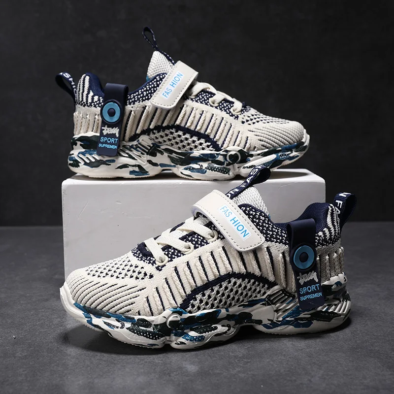 fashionable comfortable breathable soft cushioning and non-slip sneakers for children