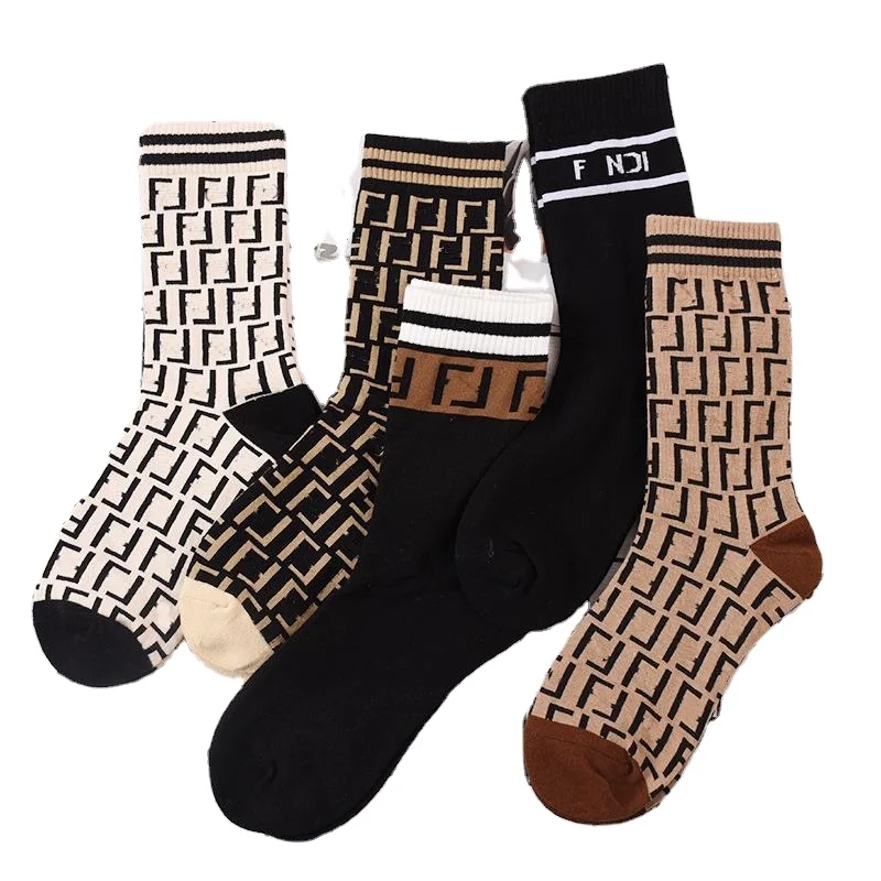 High Quality socks custom 100% cotton Letters designer socks unisex luxury famous brand crew socks
