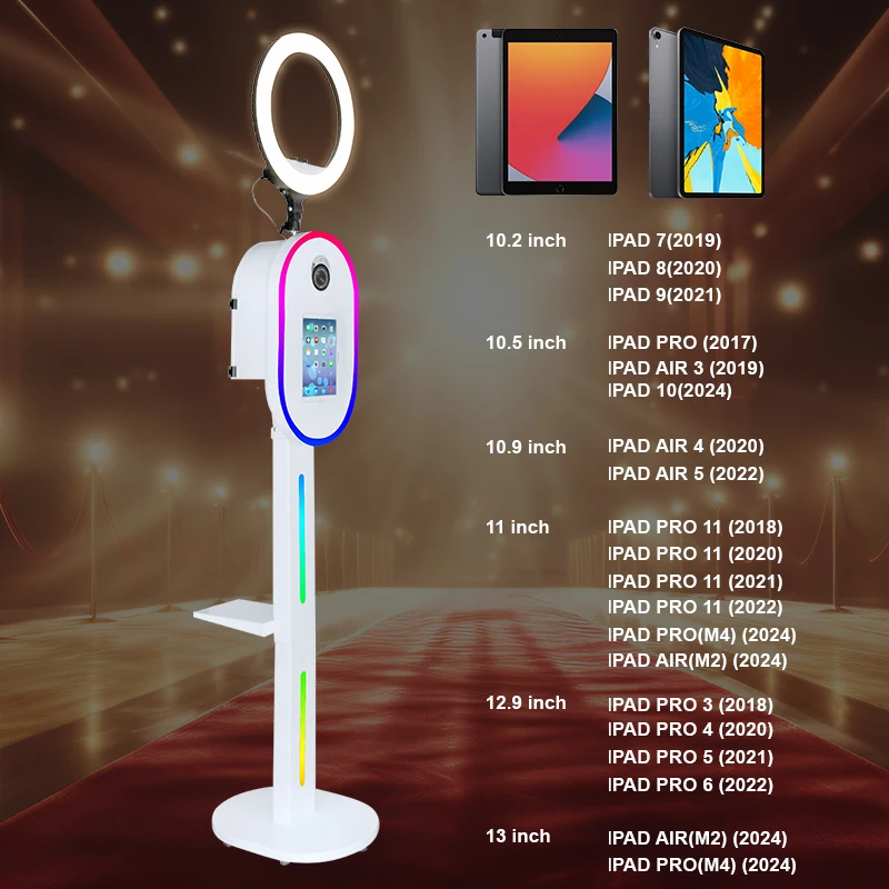 Wedding Party Portable Sharing Station Manual Selfie Kiosk Instant Metal Photo Booth Shell For Ipad And DSLR  Photobooth