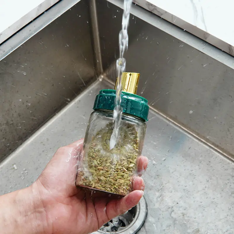 Wholesale Hot Sale Storage Condiment Container Spice Glass Airtight Jar Kitchen Supplies