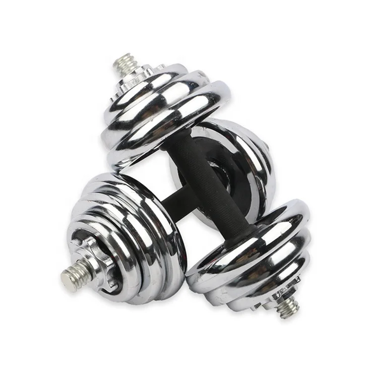 Reapbarbell Wholesale gym basic equipment 30kg chroming dumbbell set