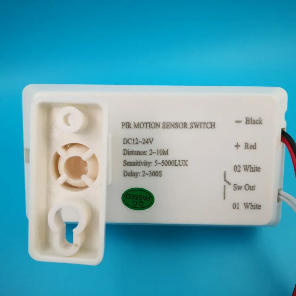 Ceiling adjustable DC12~24V  PIR Sensor Switch Motion sensor infrared White Reed output Dry contact output switch signal passive