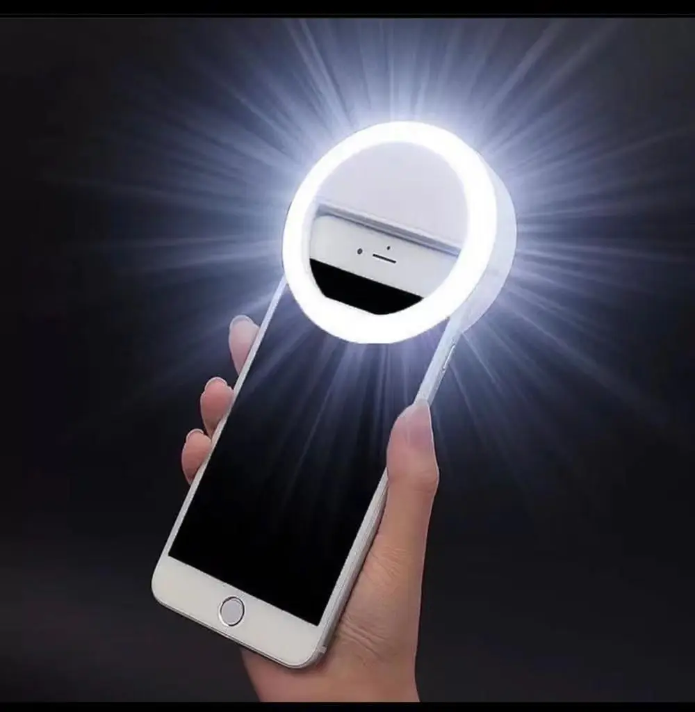 Factory Price Mobile Phone Accessories Portable LED Ring Mini Fill Light Selfie Flash for Live Streaming Video