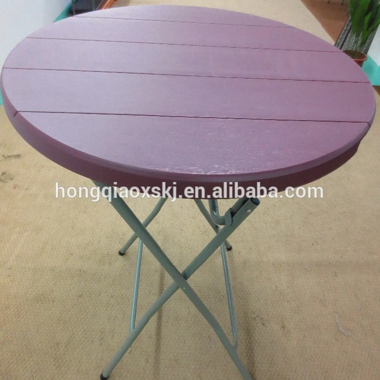 factory direct high quality LED foldable cocktail table bar table bistro table with stretch cover