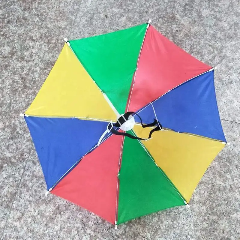 New design wholesale summer customized popular sun mini umbrella hat for adult